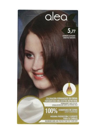 Imagen de TINTE ALEA PARA CABELLO MARRON CASTAÑO #5.77 135,00 ml 