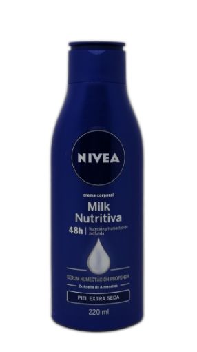 Imagen de CREMA CORPORAL NIVEA MILK NUTRITIVA PIEL EXTRA SECA 220 ML