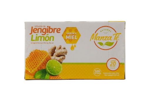 Imagen de TE MANZA TE JENGIBRE LIMON SABOR MIEL 20 UND 26 g 