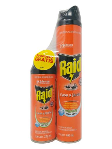 Imagen de OFERTA RAID AEROSOL 626 ML-1 UND INSECTICIDA CASA & JARDIN 400 