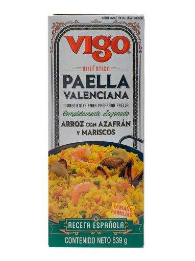 Imagen de ARROZ VIGO PARA PAELLA A LA VALENCIANA COMPLETAMENTE SASONADA 539 G