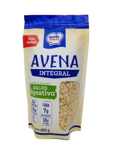 Imagen de AVENA NUTRI SNACKS INTEGRAL DOYPACK 450 g 