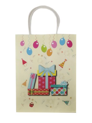 Imagen de BOLSA DE REGALO PARECA DE PAPEL MEDIANA 1 und 