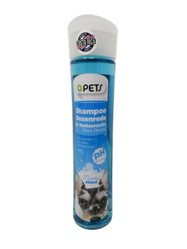 Imagen de SHAMPOO MAS Q PETS PARA PERRO DESENREDO & RESTAURACION AROMA MENTA 400 ml 