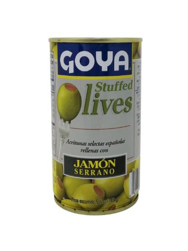 Imagen de ACEITUNAS GOYA RELLENAS CON JAMON SERRANO 149 g 