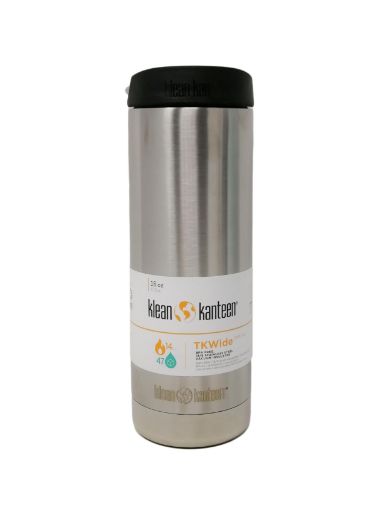 Imagen de BOTELLA  KLEAN KANTEEN TKWIDE CAFE CAP ACERO INOXIDABLE 1 UND 473 ml 