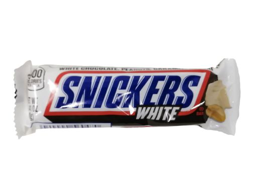 Imagen de CHOCOLATE SNICKERS BLANCO CON MANI 40 g 