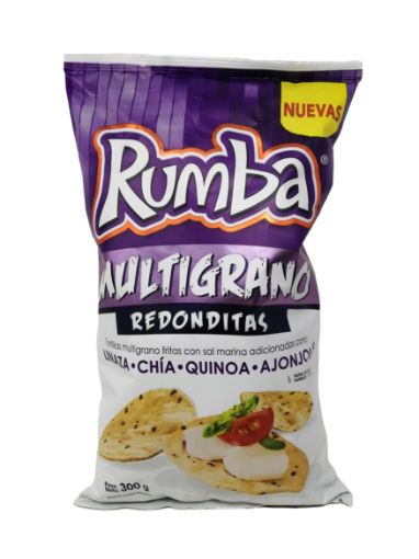 Imagen de TORTILLA RUMBA MULTIGRANO REDONDITAS CON SAL MARINA 300 g 