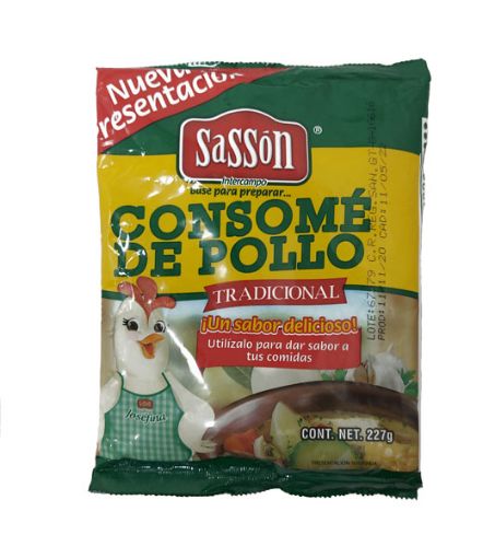 Imagen de CONSOME DE POLLO  SASSON 227 G 