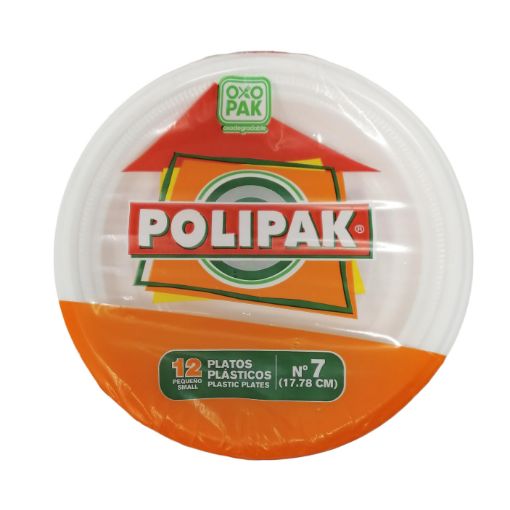 Imagen de PLATO POLIPAK DESECHABLE OXOPACK N.7 12 UND 