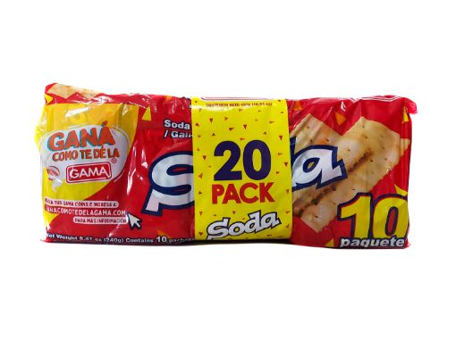 Imagen de OFERTA GALLETA  GAMA 20 UND 2 PACK 480 g 