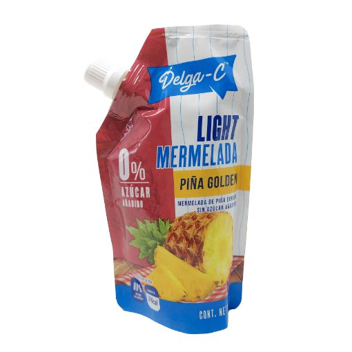 Imagen de MERMELADA DELGA-C LIGHT PIÑA GOLDEN 0% AZÚCAR DOYPACK 200.00 g 