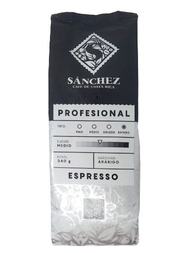 Imagen de CAFÉ SÁNCHEZ PROFESSIONAL ESPRESSO TUESTE MEDIO EN GRANO  340 g 