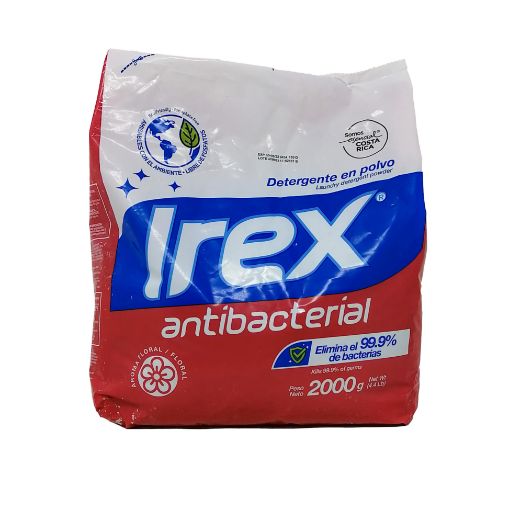 Imagen de DETERGENTE EN POLVO IREX ANTIBACTERIAL AROMA FLORAL 5000 g 