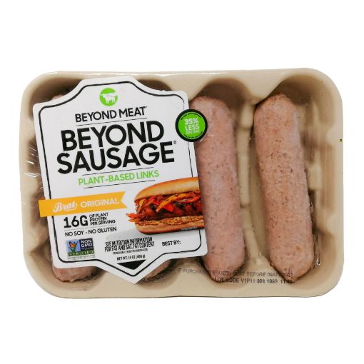 Imagen de SALCHICHAS BEYOND MEAT VEGANA ESTILO BRAT 4 UND 400 g 