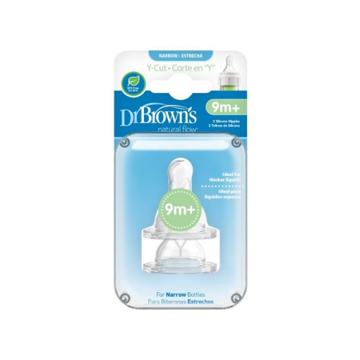 Imagen de TETINA DR BROWNS DE SILICONA 9 M+ 1 und 