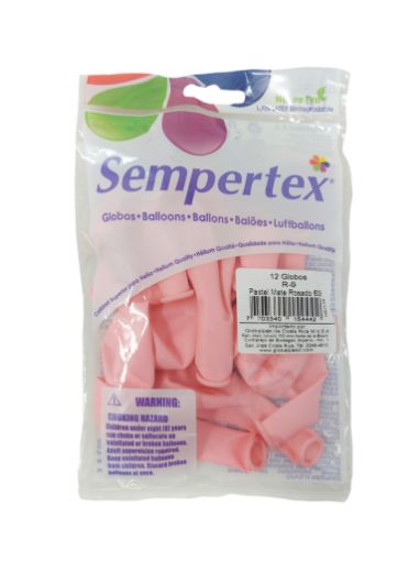 Imagen de GLOBO SEMPERTEX PASTEL MATE ROSADO 12 und 