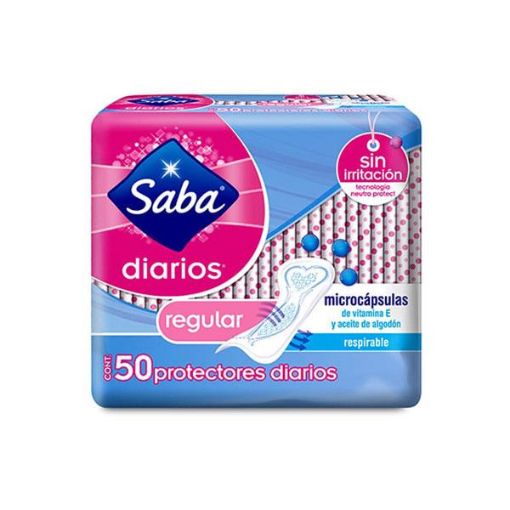 Imagen de PROTECTORES FEMENINOS SABA REGULAR 50 und 