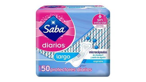 Imagen de PROTECTORES FEMENINOS SABA LARGO 50 und 