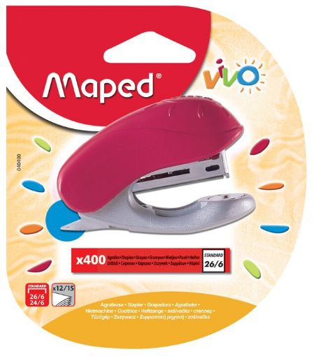 Imagen de GRAPADORA MAPED VIVO+CAJA CON GRAPAS 1 UND