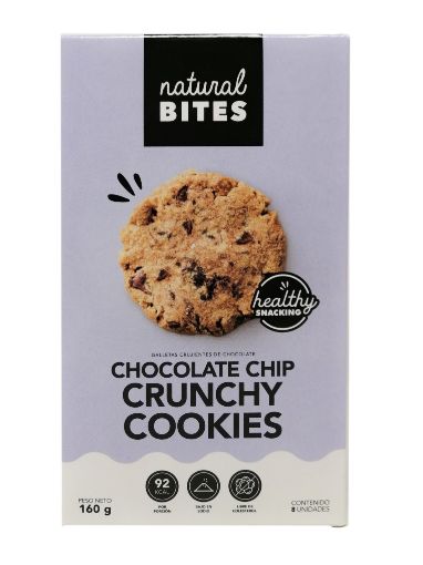 Imagen de GALLETA NATURAL BITES DE CHIPS DE CHOCOLATE OSCURO 8 UND 160 g 