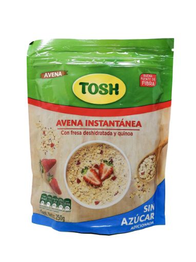 Imagen de AVENA TOSH INSTANTANEA CON FRESA & QUINOA 250 g 