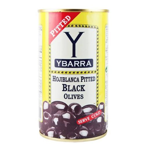 Imagen de ACEITUNA YBARRA HOJIBLANCA NEGRA SIN HUESO 150 G