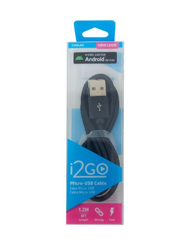 Imagen de CABLE USB I2GO SAMSUNG HUAWEII 1.2 M