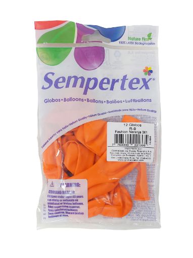 Imagen de GLOBO SEMPERTEX FASHION NARANJA 12 UND