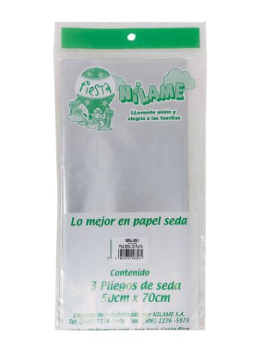 Imagen de PAPEL SEDA C/3 PLATA