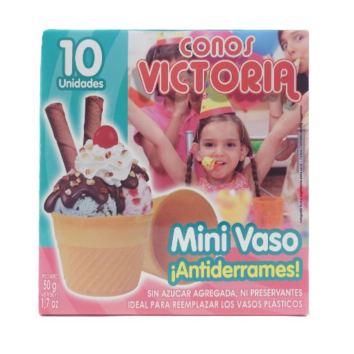 Imagen de CONOS VICTORIA MINI VASO 10 UND 50 und 