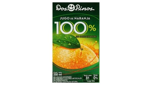 Imagen de JUGO DOS PINOS NARANJA 100% TETRA BRIK 250 ML