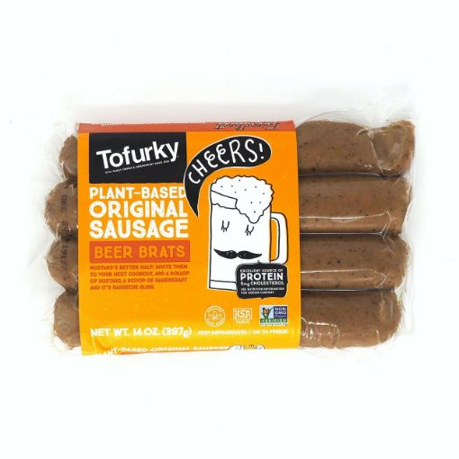 Imagen de SALCHICHAS TOFURKY VEGANA TIPO BEER BRAT 4 UND 