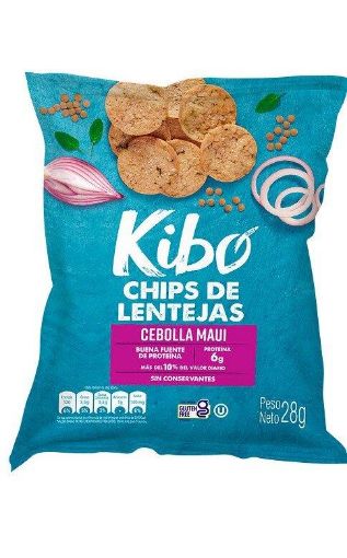 Imagen de SNACKS KIBO DE LENTEJAS CON CEBOLLA MAUI SIN GLÚTEN 112 g 