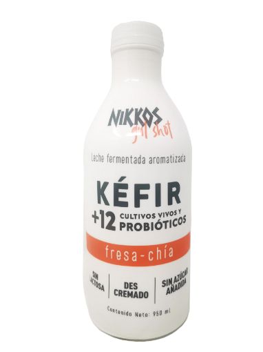 Imagen de KEFIR NIKKOS FRESA & CHÍA 950 ml 