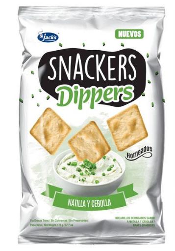 Imagen de BOCADILLOS JACK'S SNACKERS DIPPERS NATILLA & CEBOLLA G