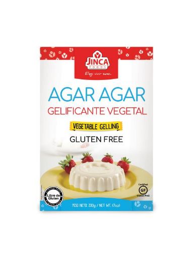 Imagen de GELIFICANTE VEGETAL JINCA FOODS AGAR AGAR 200 g 