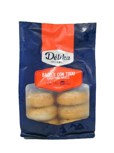 Imagen de BAGEL DELIKA CON TODO 6 UND 594 g 