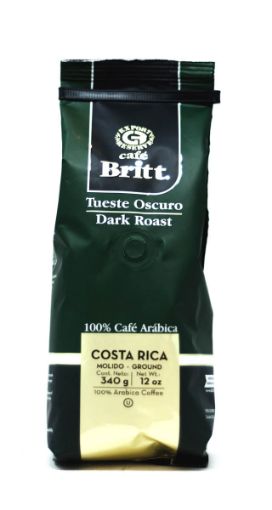 Imagen de CAFÉ BRITT TUESTE OSCURO MOLIDO 340 G