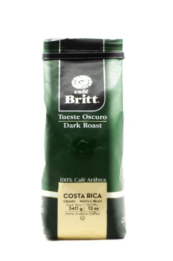 Imagen de CAFÉ BRITT TUESTE OSCURO EN GRANO 340.00 g 