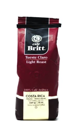 Imagen de CAFÉ BRITT TUESTE CLARO EN GRANO 340.00 g 