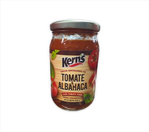 Imagen de SALSA DE TOMATE KERNS ARTESANAL TOMATE Y ALBAHACA 425 G