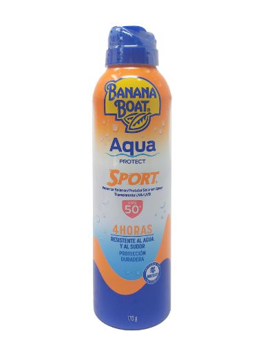 Imagen de PROTECTOR SOLAR BANANA BOAT AQUA PROTECT SPORT 50+ FPS EN AEROSOL 170 g 