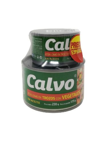 Imagen de OFERTA CALVO VEGETALES 255G-ATÚN TROCITOS 80 G+ATÚN TROZOS 175  