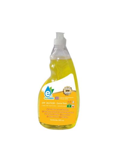 Imagen de LAVAPLATOS MULTIPROPOSITO ECOCLEAN COCINA TOTAL BIODEGRADABLE 870 ml 