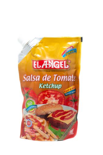 Imagen de SALSA EL ÁNGEL DE TOMATE KETCHUP DOYPACK 385 G 