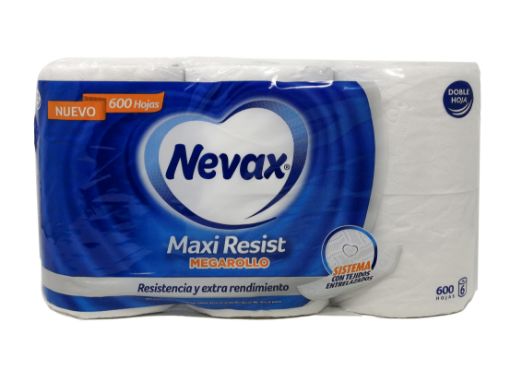 Imagen de PAPEL HIGIENICO NEVAX MAXI RESIST DOBLE HOJA 6 und 
