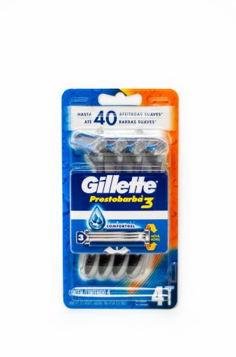 Imagen de RASURADORA GILLETTE PRESTOBARBA 3 HOMBRE 4UND 