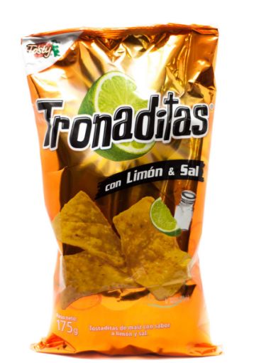 Imagen de TOSTADITAS DE MAIZ TOSTY TRONADITAS CON LIMÓN Y SAL +20% DE PRODUCTO GRATIS 210 g 