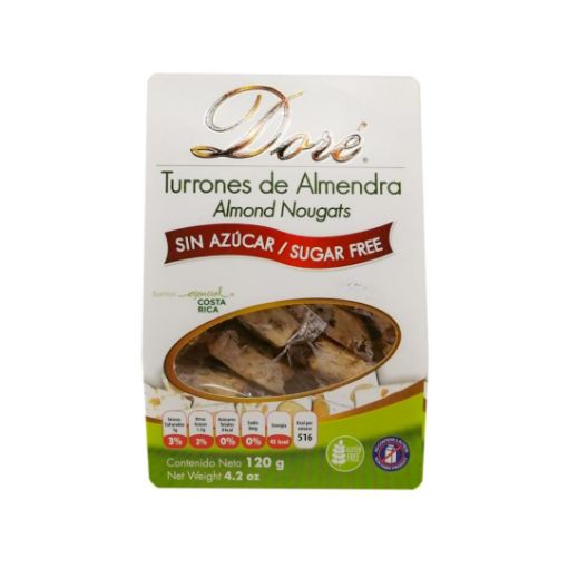 Imagen de TURRON DE ALMENDRA DORE SIN AZUCAR  120 g 